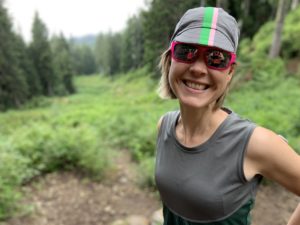 Katie Bartel, registered dietitian for people with Type-1 Diabetes, on a hike refusing to let diabetes get in her way. 