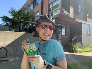 Applesauce is a go-to fuel source for cycling with type-1 diabetes